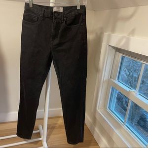 Everlane high rise black 27 ankle jeans